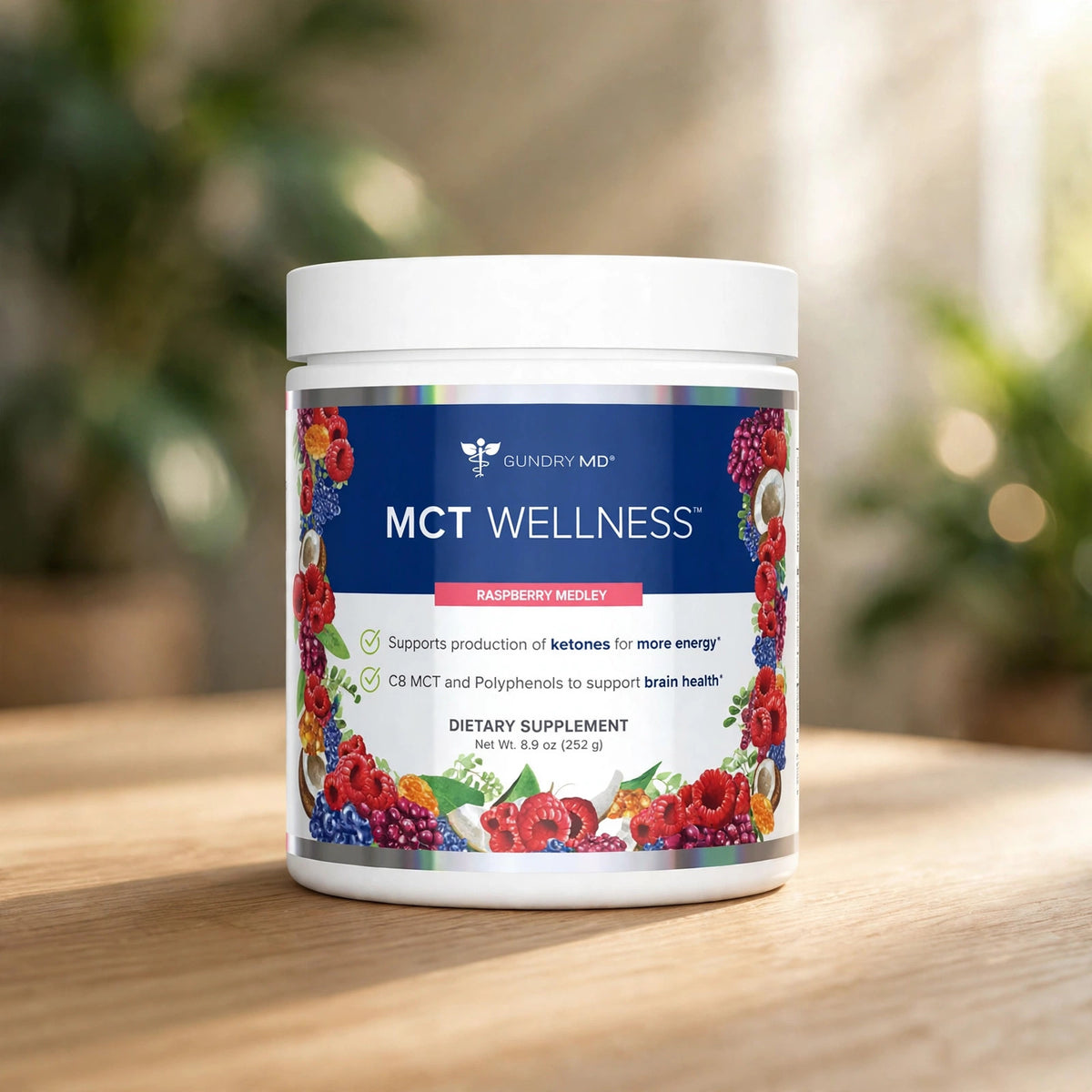Gundry MD MCT Wellness Powder Raspberry Medley Flavor production of ke - wood