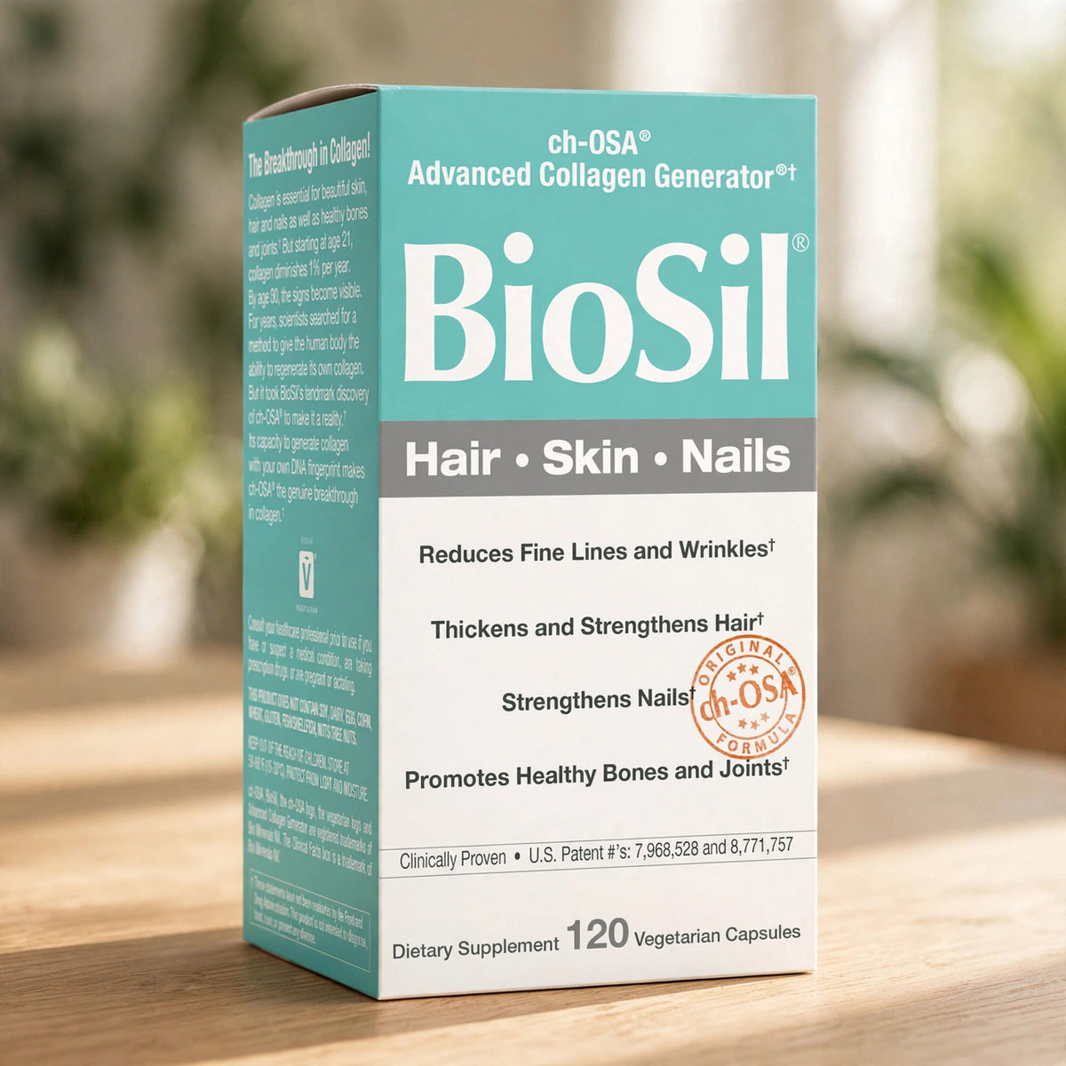 Biosil Collagen Generator with ch-OSA help generate collagen 120 Capsu - wood