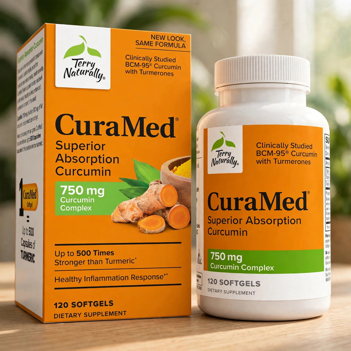 Curamed 750 mg 120 Softgels - wood