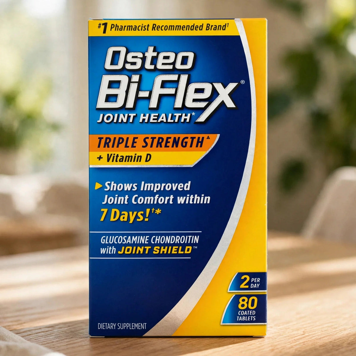 Osteo Bi-Flex Triple Strength Glucosamine 1500 mg, MSM 1500 mg with Vi - wood