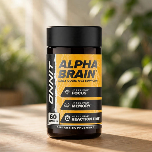Alpha Brain Memory & Focus Daily Cognitive Support 60 CAPSULES - wood