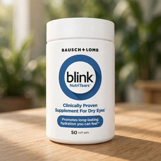 BLINK Nutritears Supplement for Dry Eyes, 50 Softgels - wood