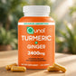 Qunol Turmeric Curcumin 2400mg w/ Black Pepper & Ginger | 105 Ct - wood