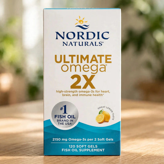 Nordic Naturals Ultimate O2X, Lemon Flavor - 120 Soft Gels Without Box - wood