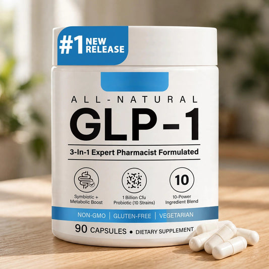 GLP-1 Weight Loss Fat Burner - 90 Capsules - Choline, Chromium, MCT, L - wood