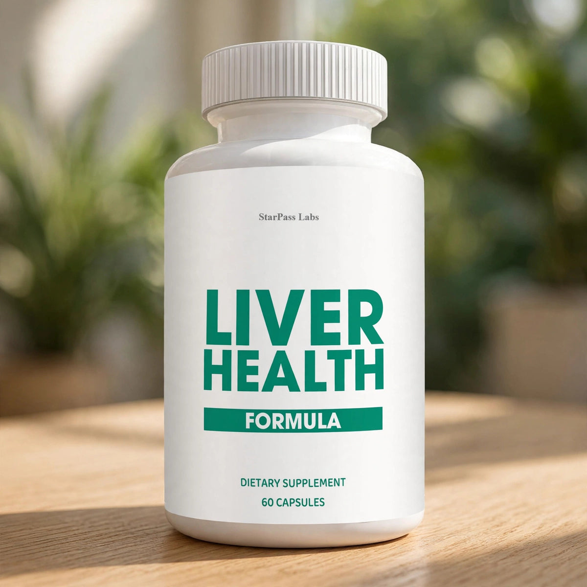 PureHealth Research Liver Health 60 Capsules - wood