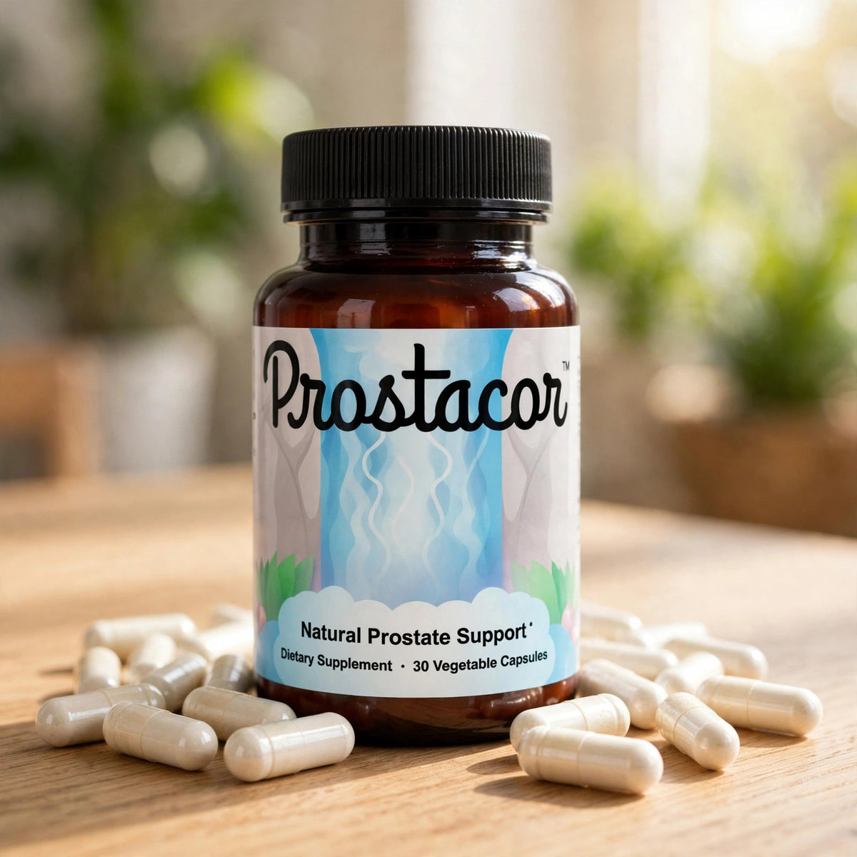 Nutreance Prostacor - Natural Prostate Support Supplement 30 capsules - wood