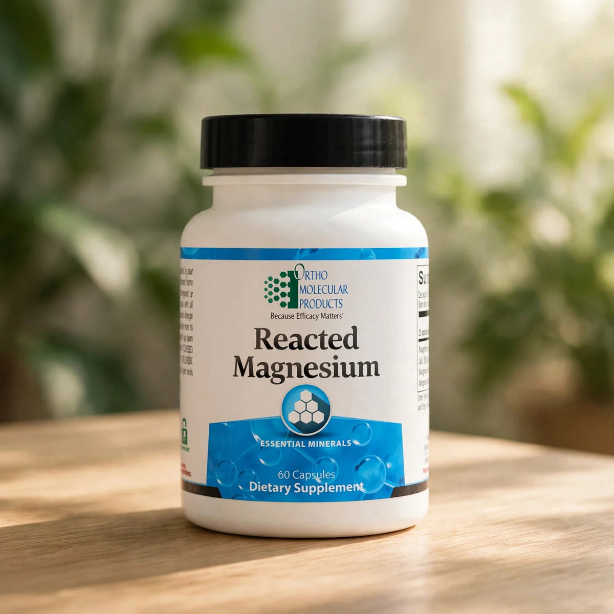 Orthomolecular Reacted Magnesium 120ct - wood
