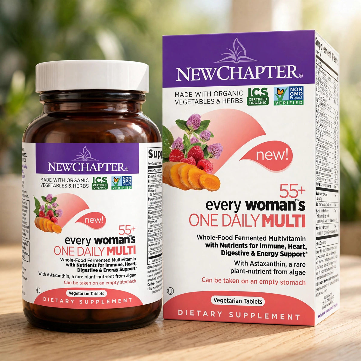 New Chapter Every Woman's One Daily Multivitamin 55+ 72 capsules - wood