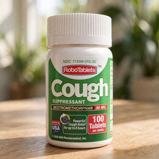 RoboTablets Cough Suppressant, Dextromethorphan 30mg, 100 Doses, 100 T - wood