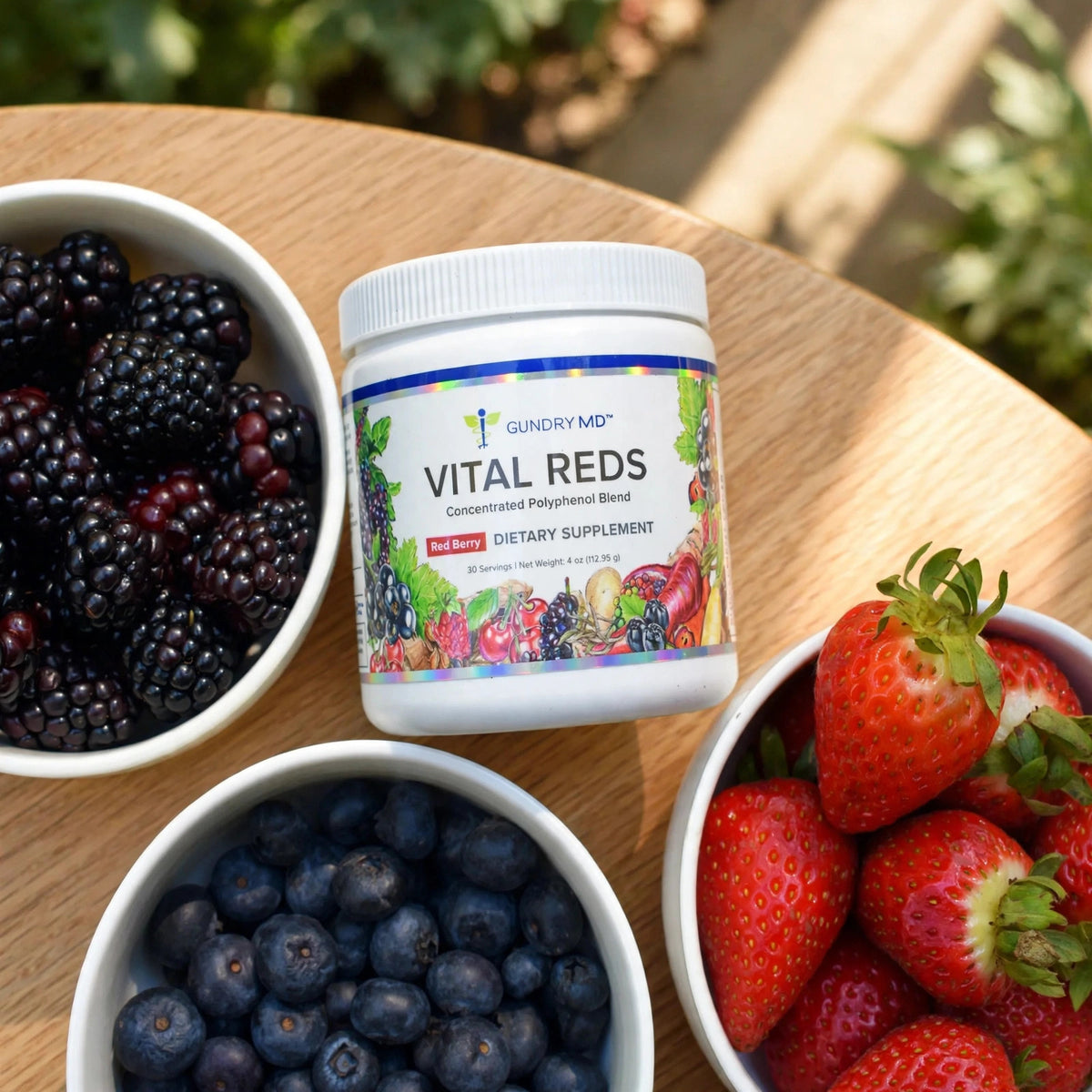 Vital Reds By Gundry MD - Polyphenols. Support Metabolism , Digestion. - wood