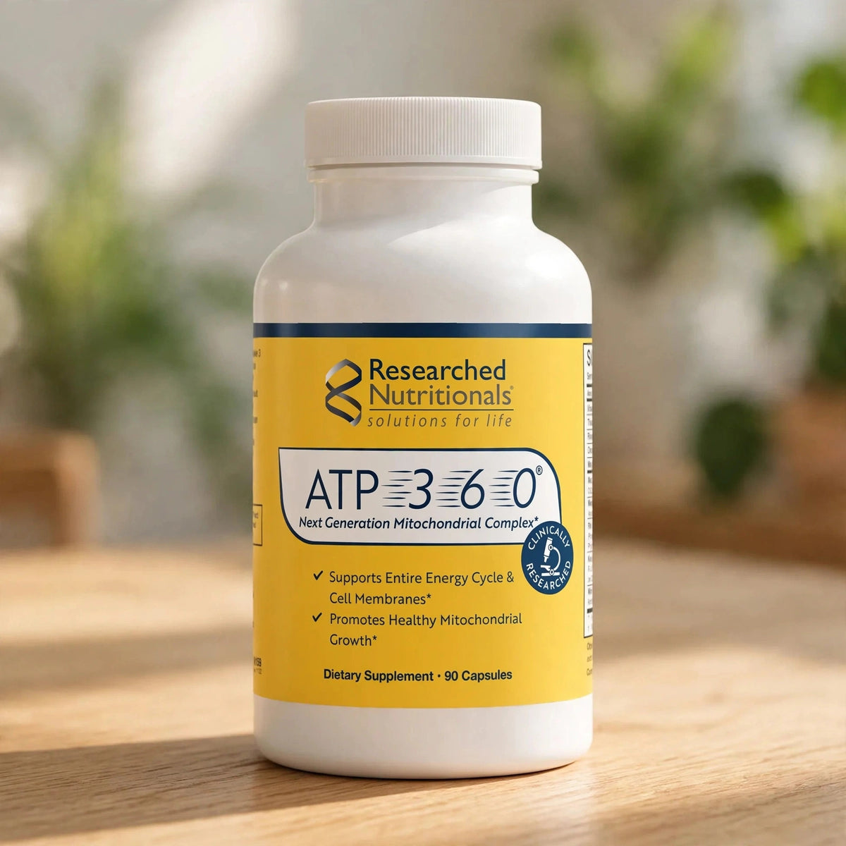 Researched Nutritionals ATP 360 - Mitochondrial Supplements to Support - wood