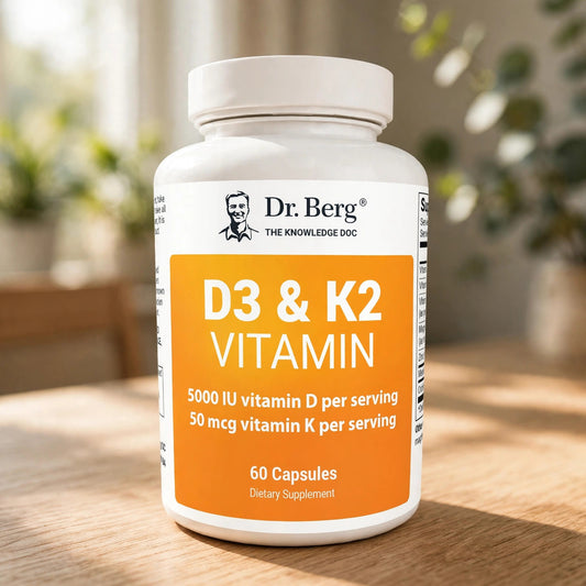 Dr. Berg Vitamin D3 K2 w/MCT Powder - 60 Capsule - wood