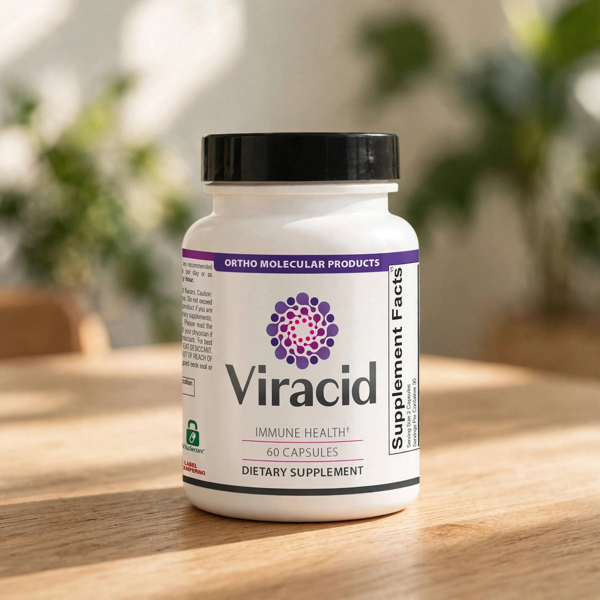 Viracid Immune Support Supplement 60 Capsules – Boost Immunity - wood