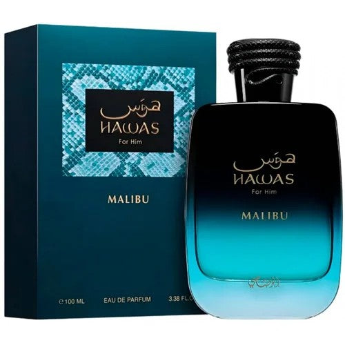 RASASI MISHAO Hawas MALIBU For Him - Eau de Parfum Spray hawas coloane for men – 3.4 Ounce / 100 ml  - view 1