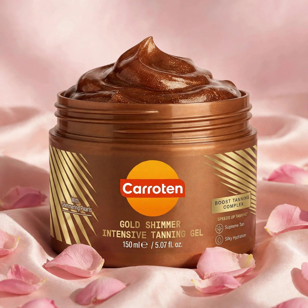 Carroten Gold Shimmer Intensive Tanning Gel 150ml