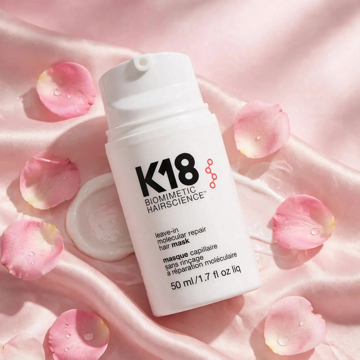K18 Leave-In Molecular Hair Mask, Repairs Dry or Damaged Hair, Reverse Hair Damage from Bleach, Color, Chemical Services & Heat