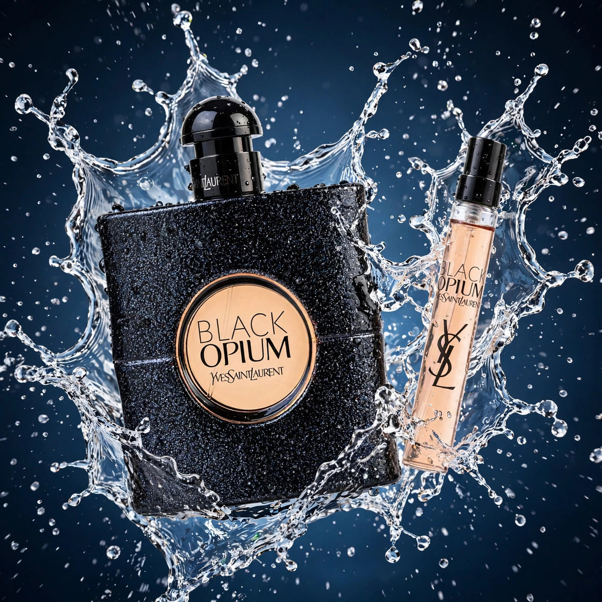 SAMPLE & TRAVEL SIZE YSL — Black Opium 7.5ml – 8*7*5 40g – N - restored 1