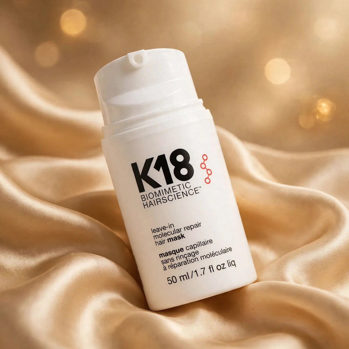 K18 Leave-In Molecular Hair Mask, Repairs Dry or Damaged Hair, Reverse Hair Damage from Bleach, Color, Chemical Services & Heat