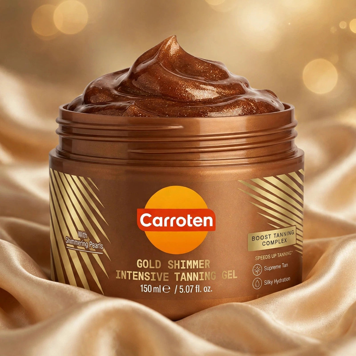 Carroten Gold Shimmer Intensive Tanning Gel 150ml