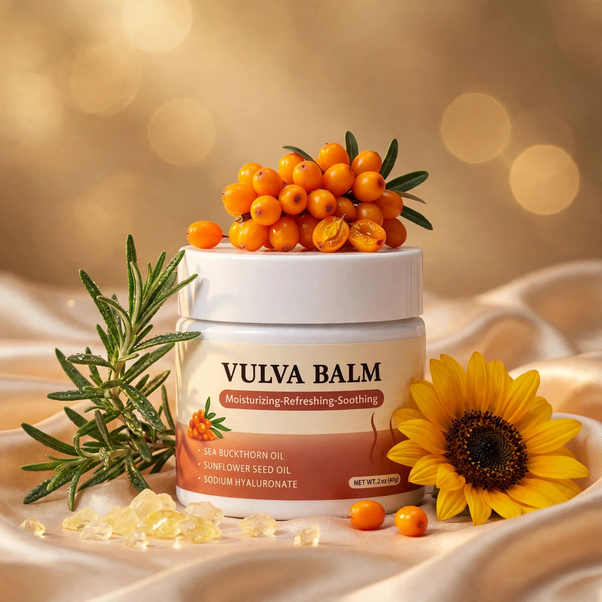 Vulva Balm 2 oz - Soothing Moisturizing Balm for Sensitive Skin Care New