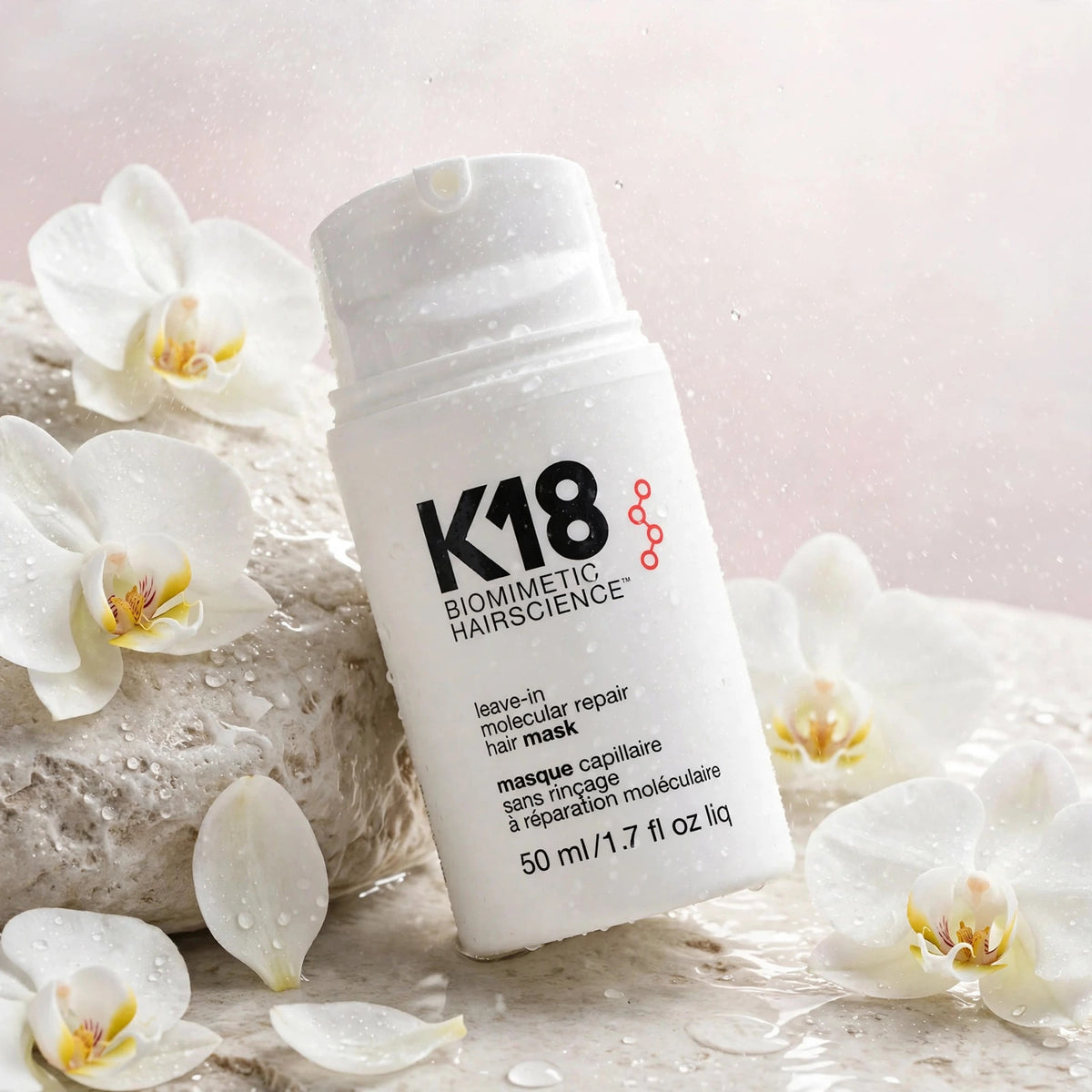 K18 Leave-In Molecular Hair Mask, Repairs Dry or Damaged Hair, Reverse Hair Damage from Bleach, Color, Chemical Services & Heat