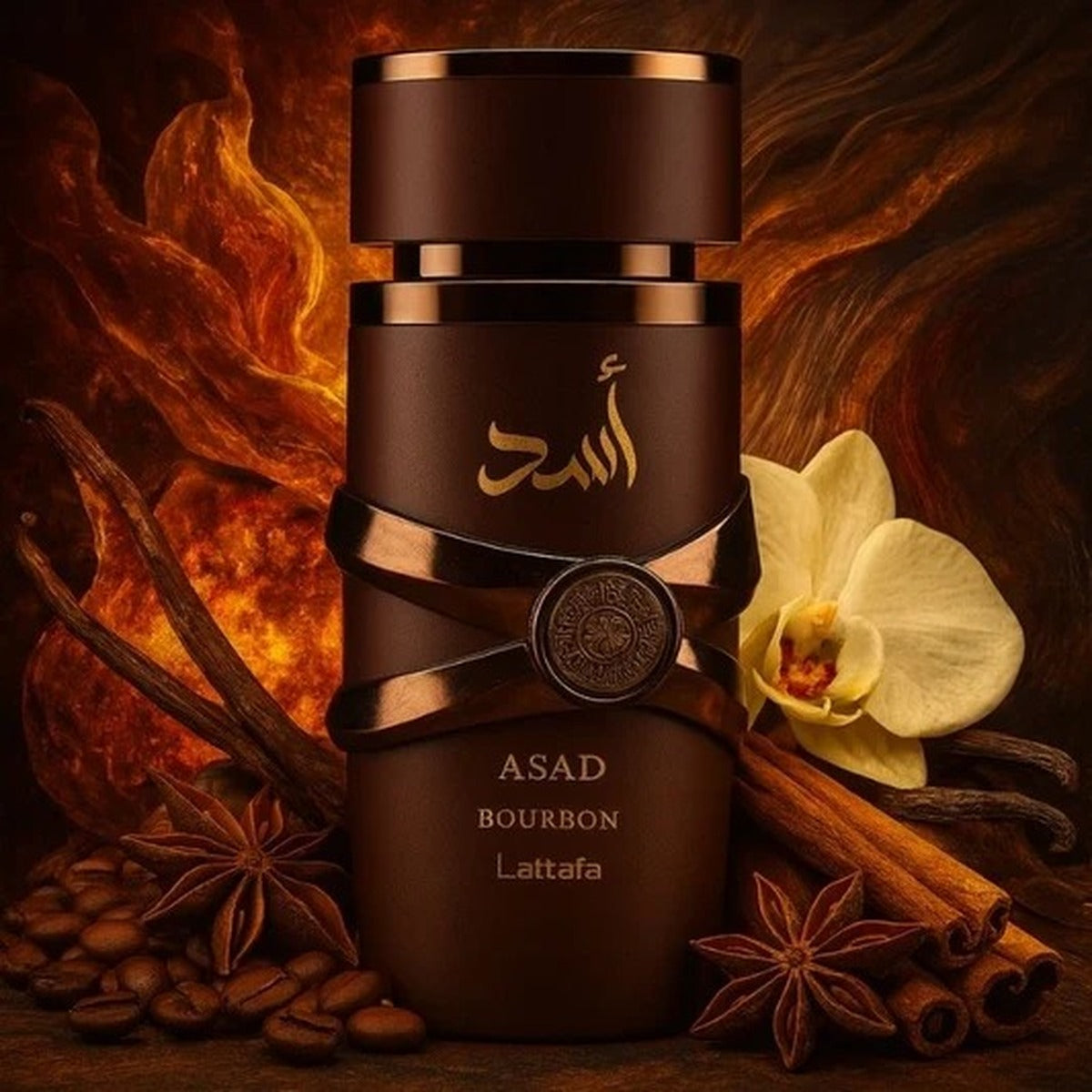 Lattafa Asad Bourbon Amber Wood EDP 3.4oz - view 5
