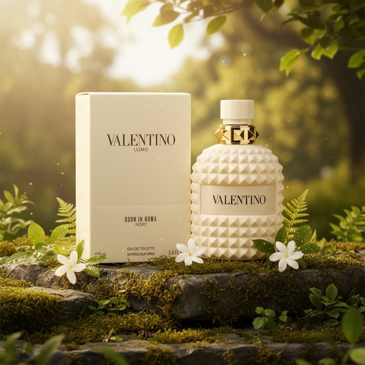 NEW VALENTINO UOMO BORN IN ROMA IVORY EDT . 100ml - view 6