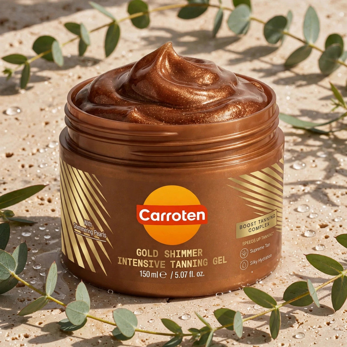 Carroten Gold Shimmer Intensive Tanning Gel 150ml