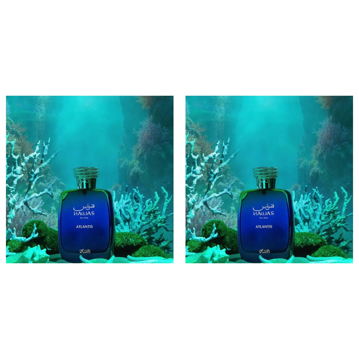 Rasasi Hawas Atlantis EDP Long Lasting 100ml - Duo - 2 Bottles (10% OFF)