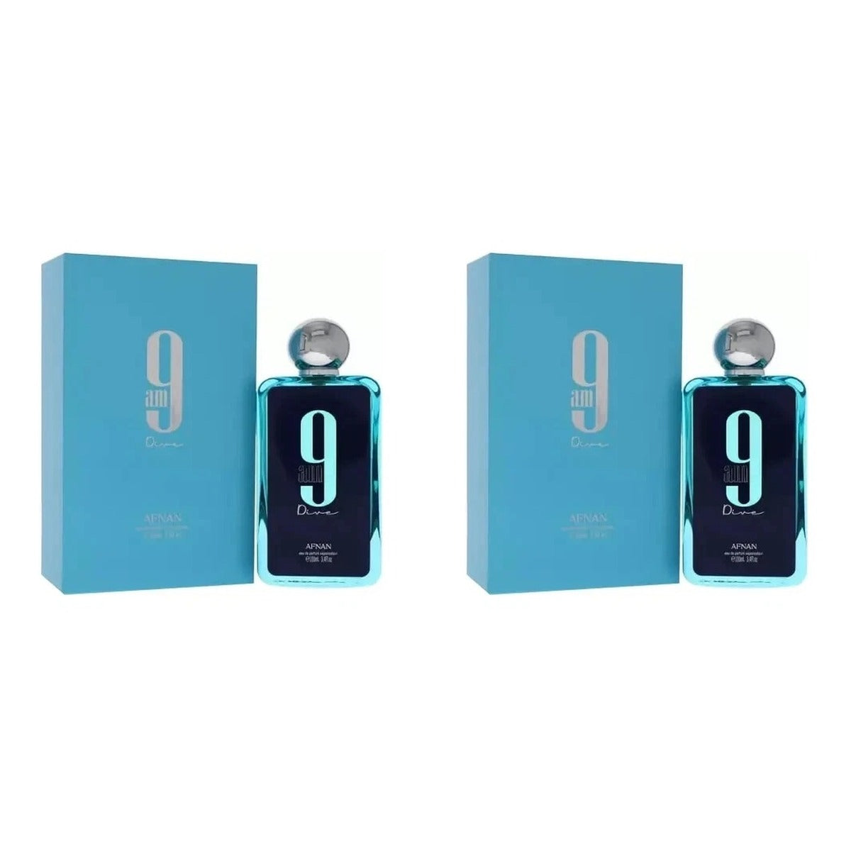 9 am Dive by Afnan EDP 3.4oz - Duo - 2 Bottles (10% OFF)