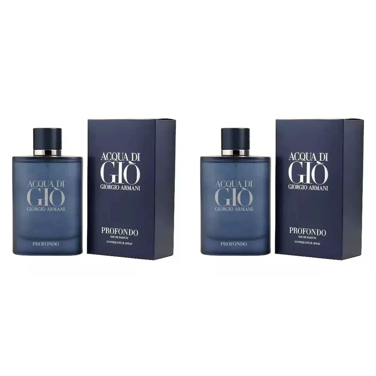 New Acqua Di Gio Profondo by Giorgio Armani EDP 3.4oz - Duo - 2 Bottles (10% OFF)