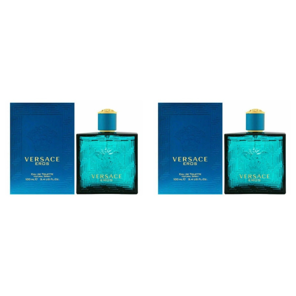 Versace Eros EDT 3.4oz - Duo - 2 Bottles (10% OFF)