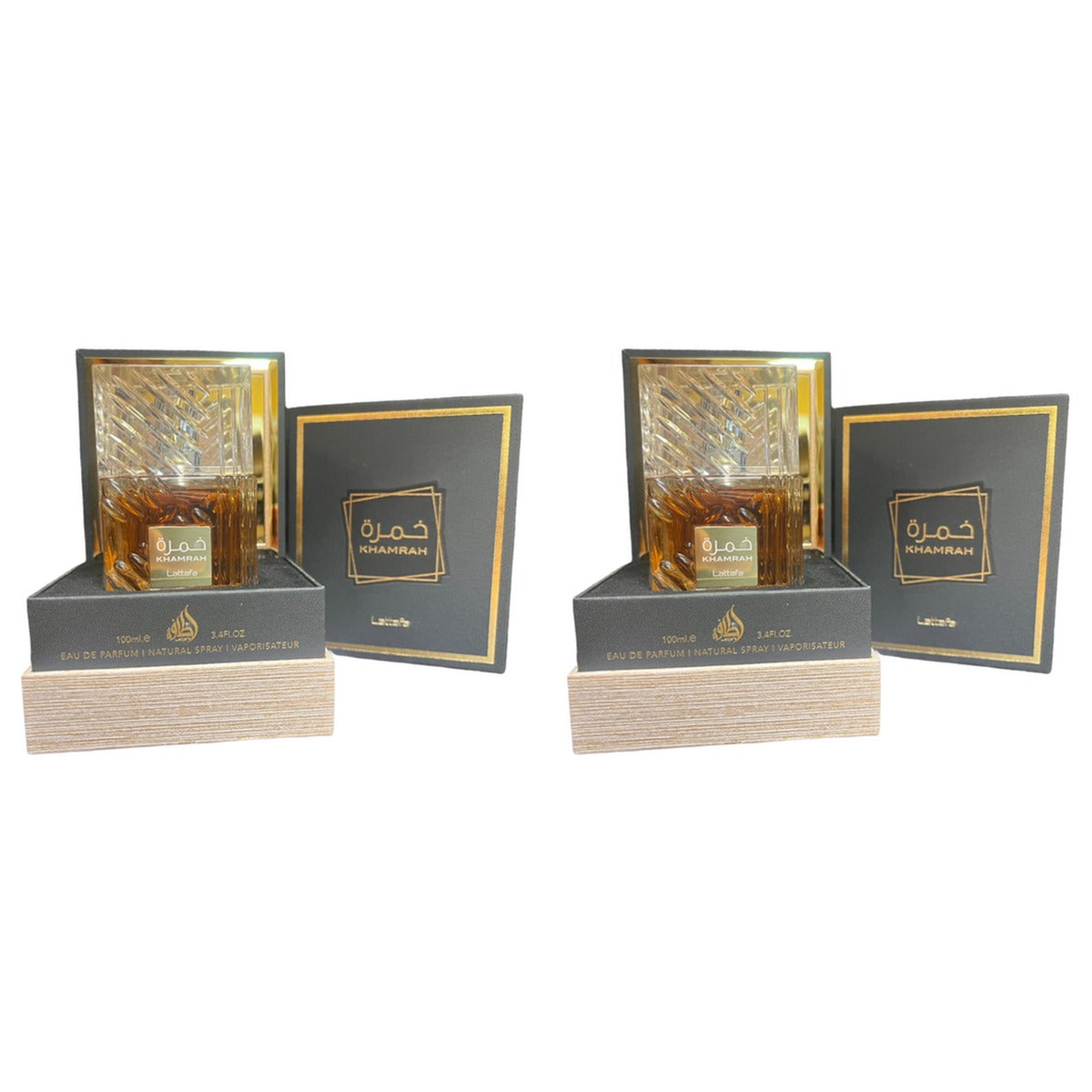 Khamrah KARAZ by Lattafa for EDP 3.4oz - Duo - 2 Bottles (10% OFF)