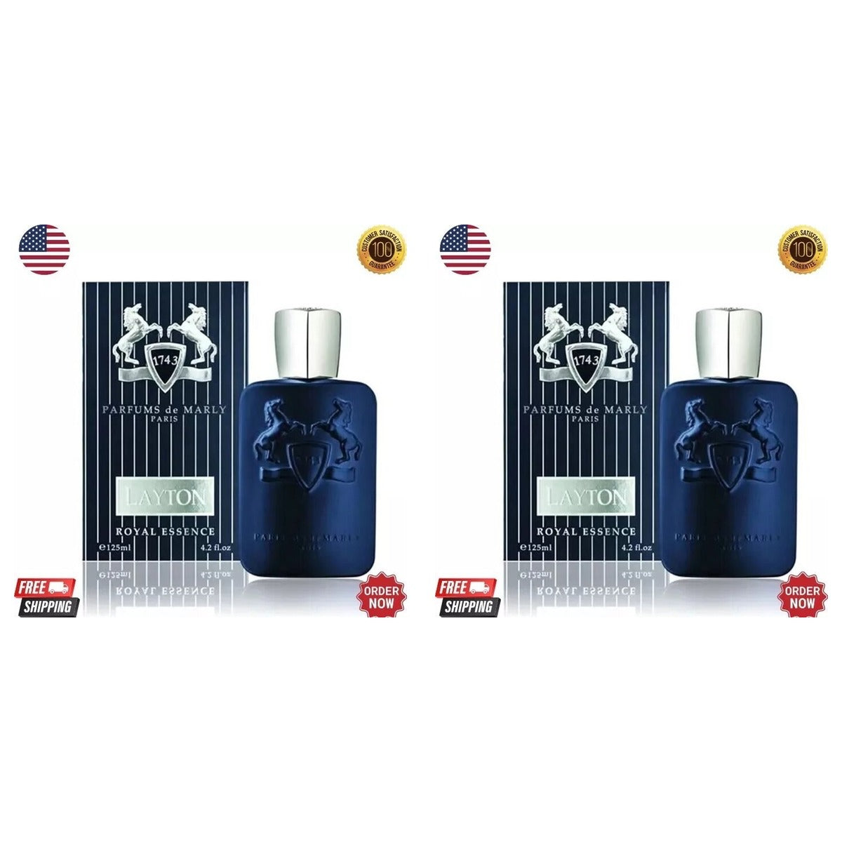 Parfums De Marly Layton by Parfums de Marly Parfum 4.2oz - Duo - 2 Bottles (10% OFF)