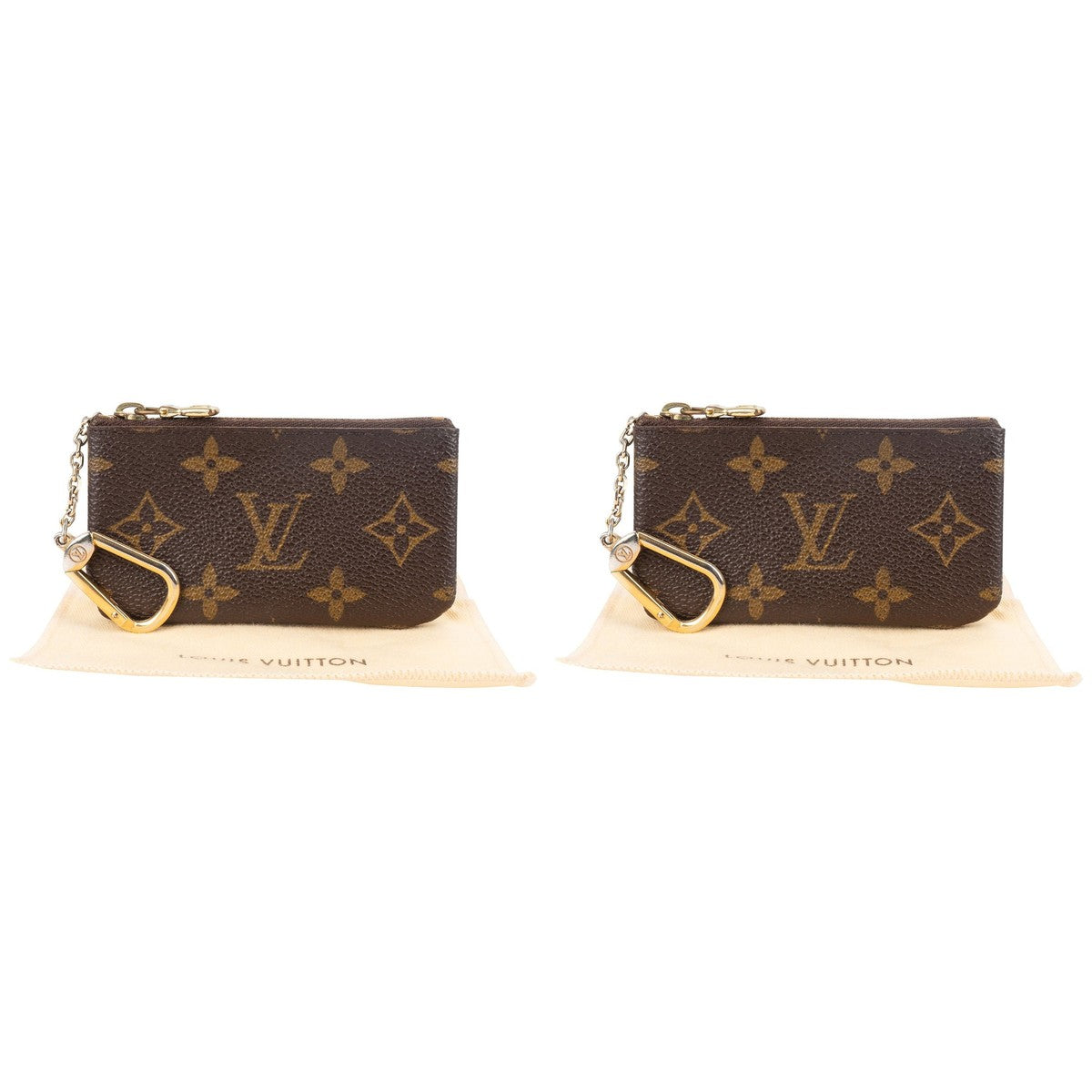 Louis Vuitton Pochette Cles Key Pouch Monogram - Duo - 2 Pieces (10% OFF)