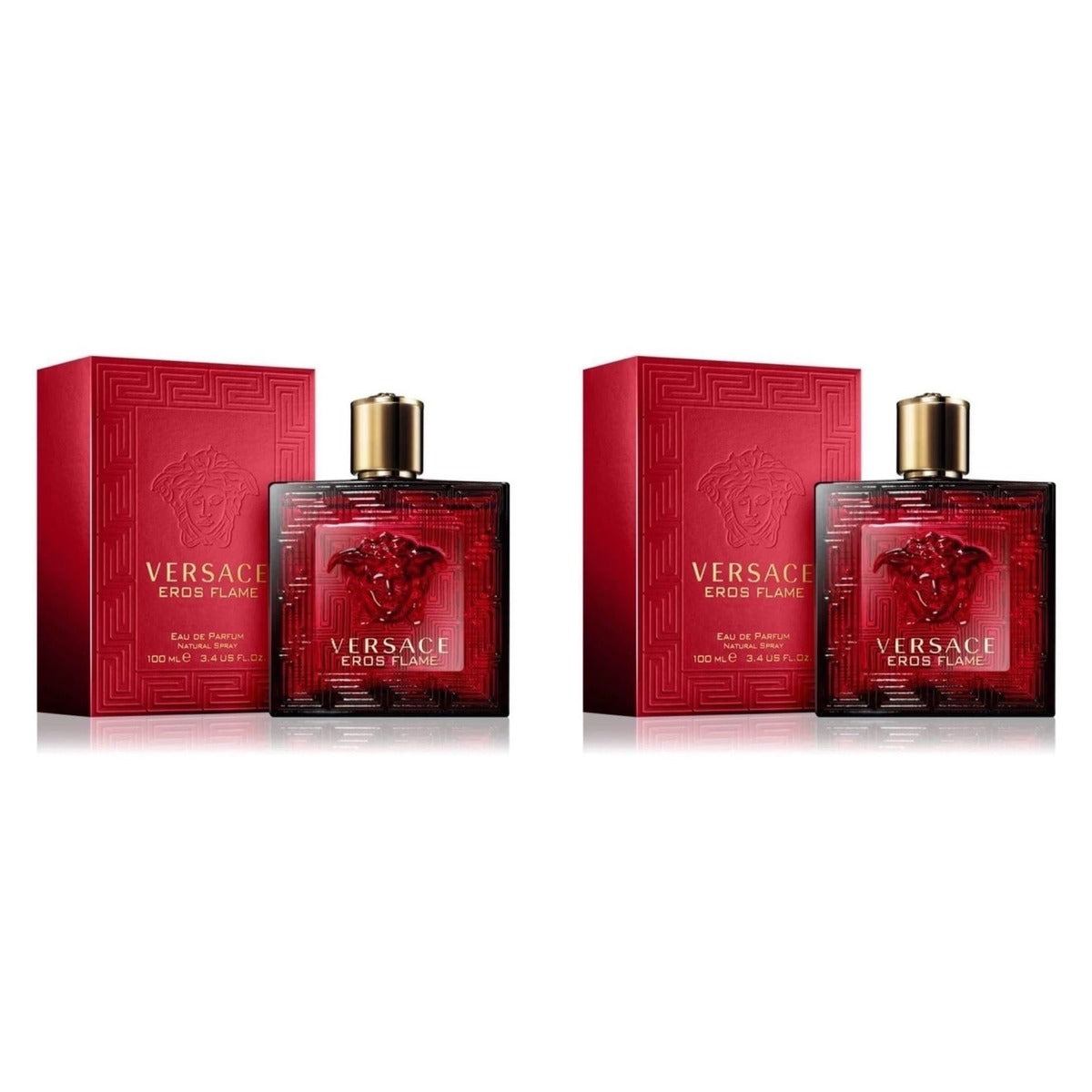 VERSACE EROS FLAME by Versace EDP - Duo - 2 Bottles (10% OFF)