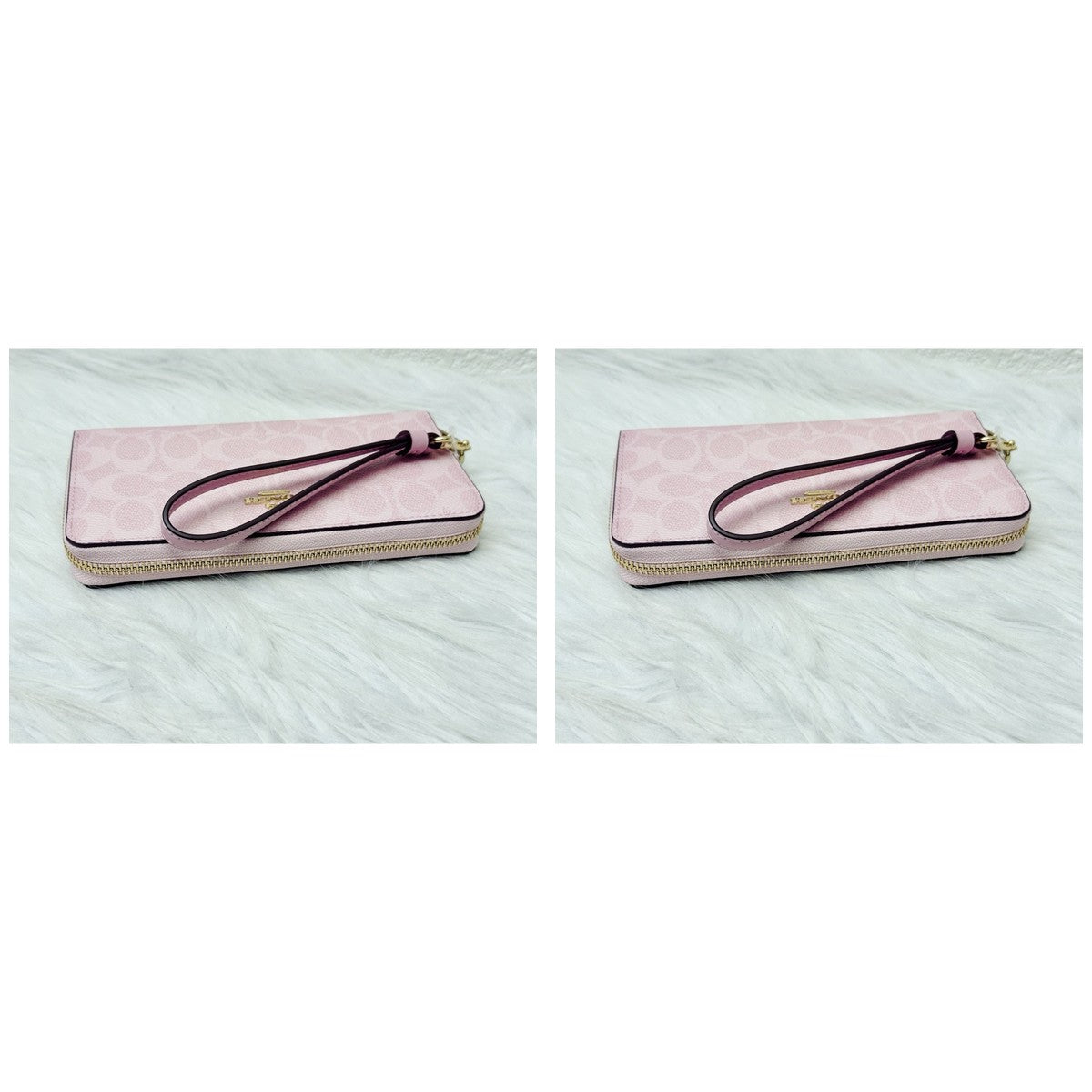 Coach Long Zip Around Wallet Powder Pink - Duo - 2 Pieces (10% OFF)