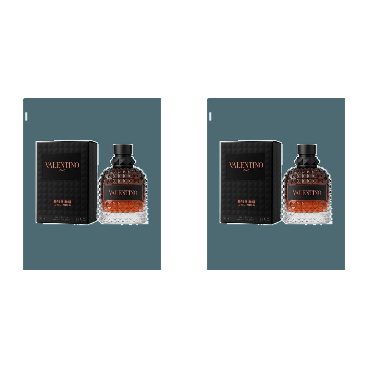 Valentino Uomo Born in Roma Coral Fantasy () EDT 100ml - Duo - 2 Bottles (10% OFF)