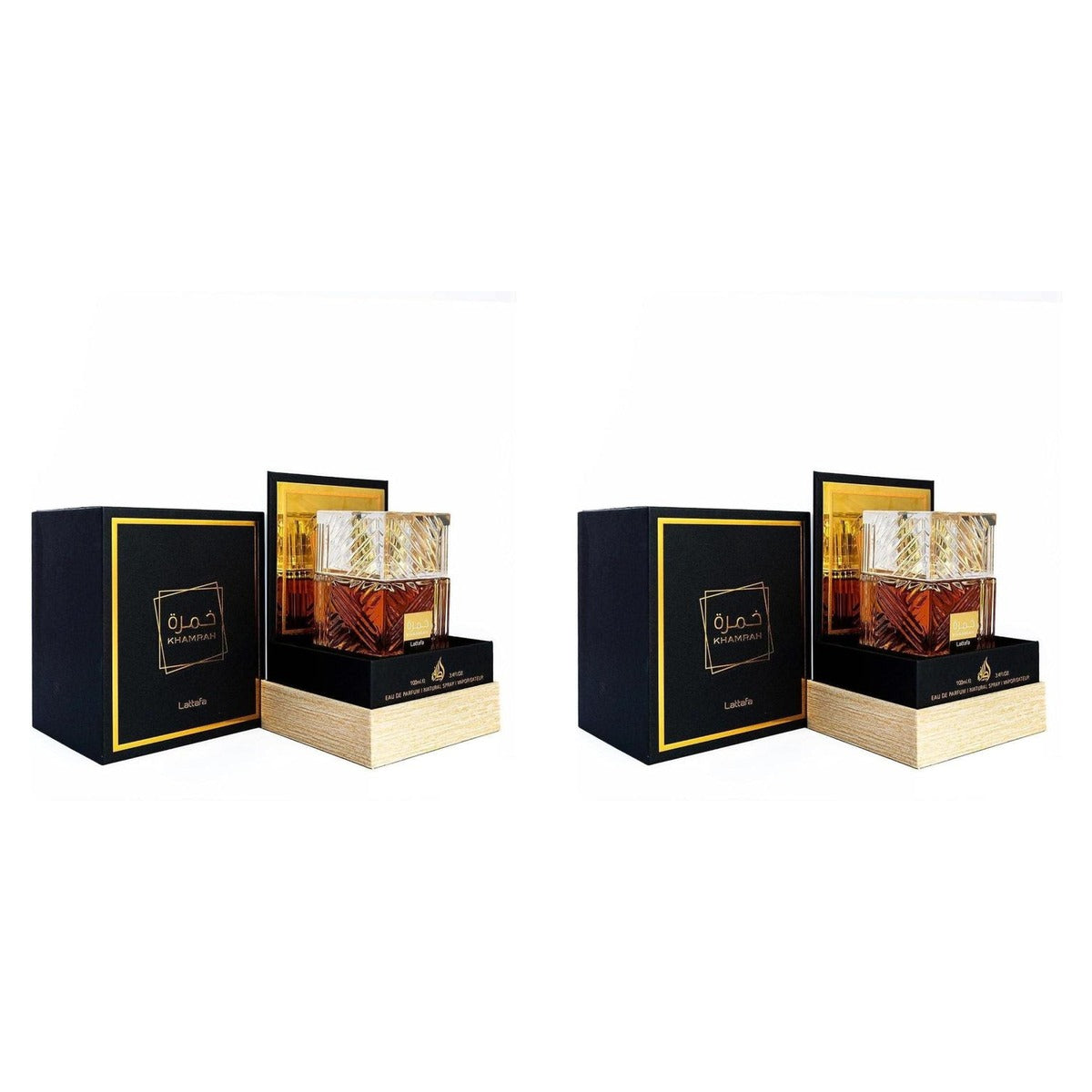 Khamrah by Lattafa for EDP 3.4oz - Duo - 2 Bottles (10% OFF)