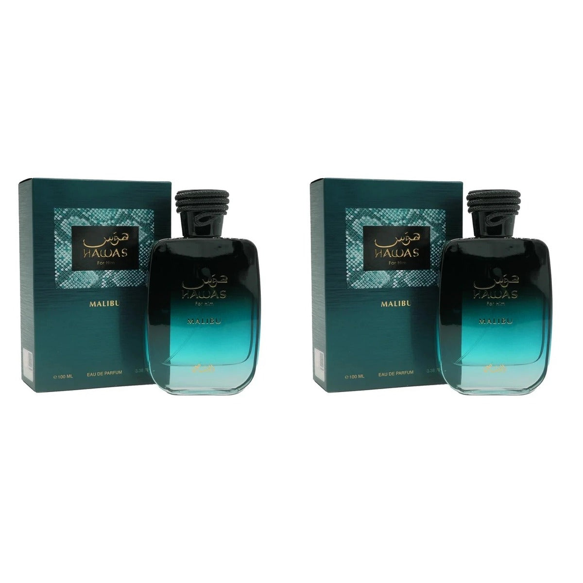 Rasasi Hawas Malibu EDP 100ml - Duo - 2 Bottles (10% OFF)
