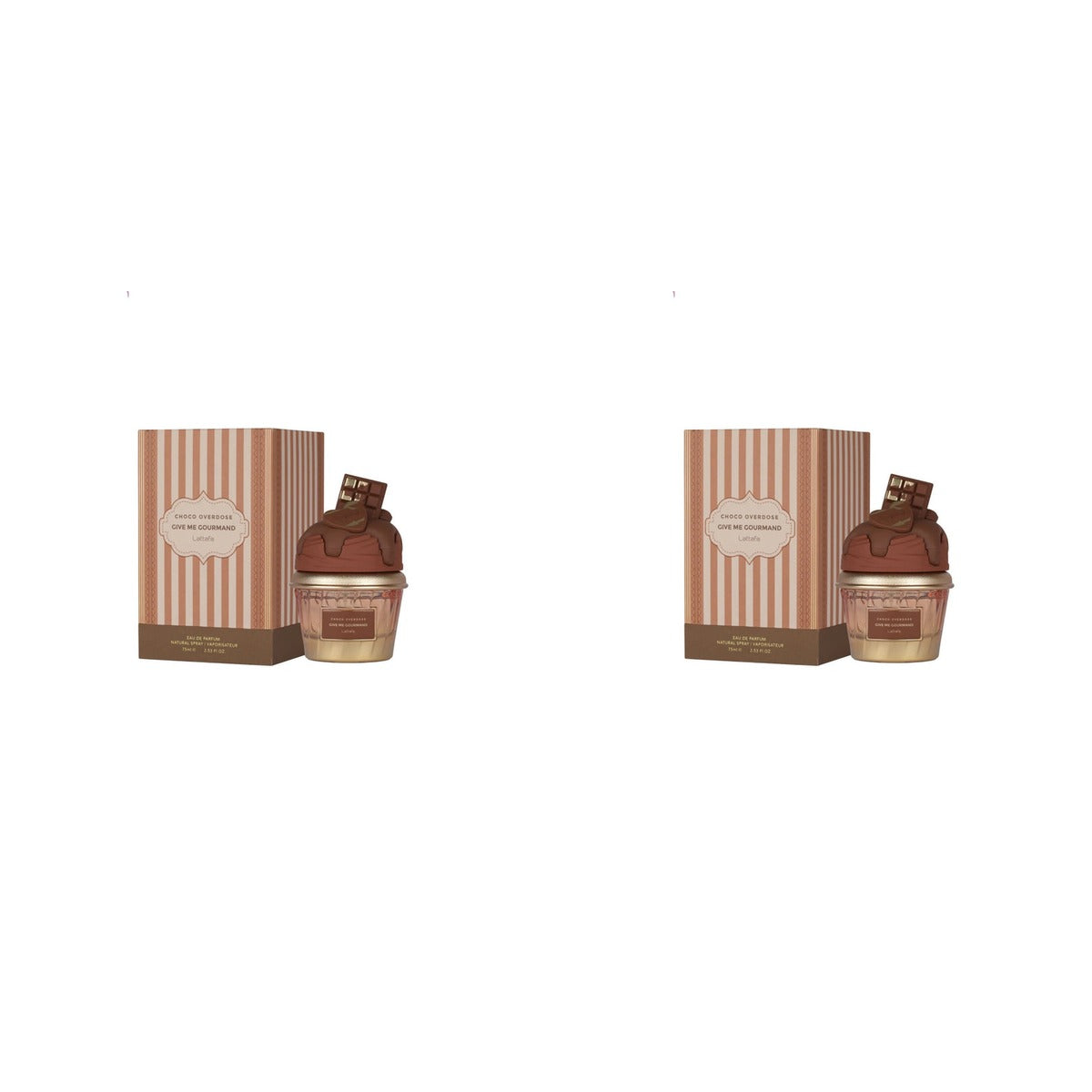 Lattafa Choco Overdose () Gourmand Fragrance EDP 75ml - Duo - 2 Bottles (10% OFF)