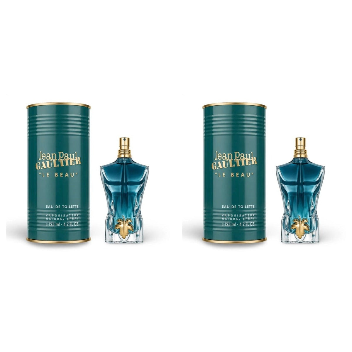 JEAN PAUL GAULTIER LE BEAU EDT 125ml - Duo - 2 Bottles (10% OFF)
