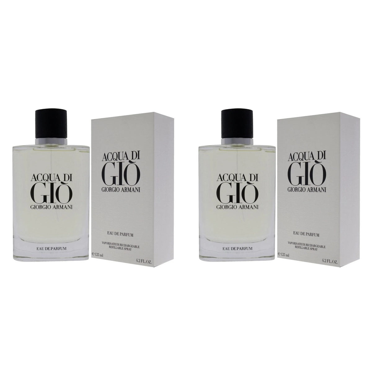 ACQUA DI GIO * Giorgio Armani EDP Men 125ml - Duo - 2 Bottles (10% OFF)