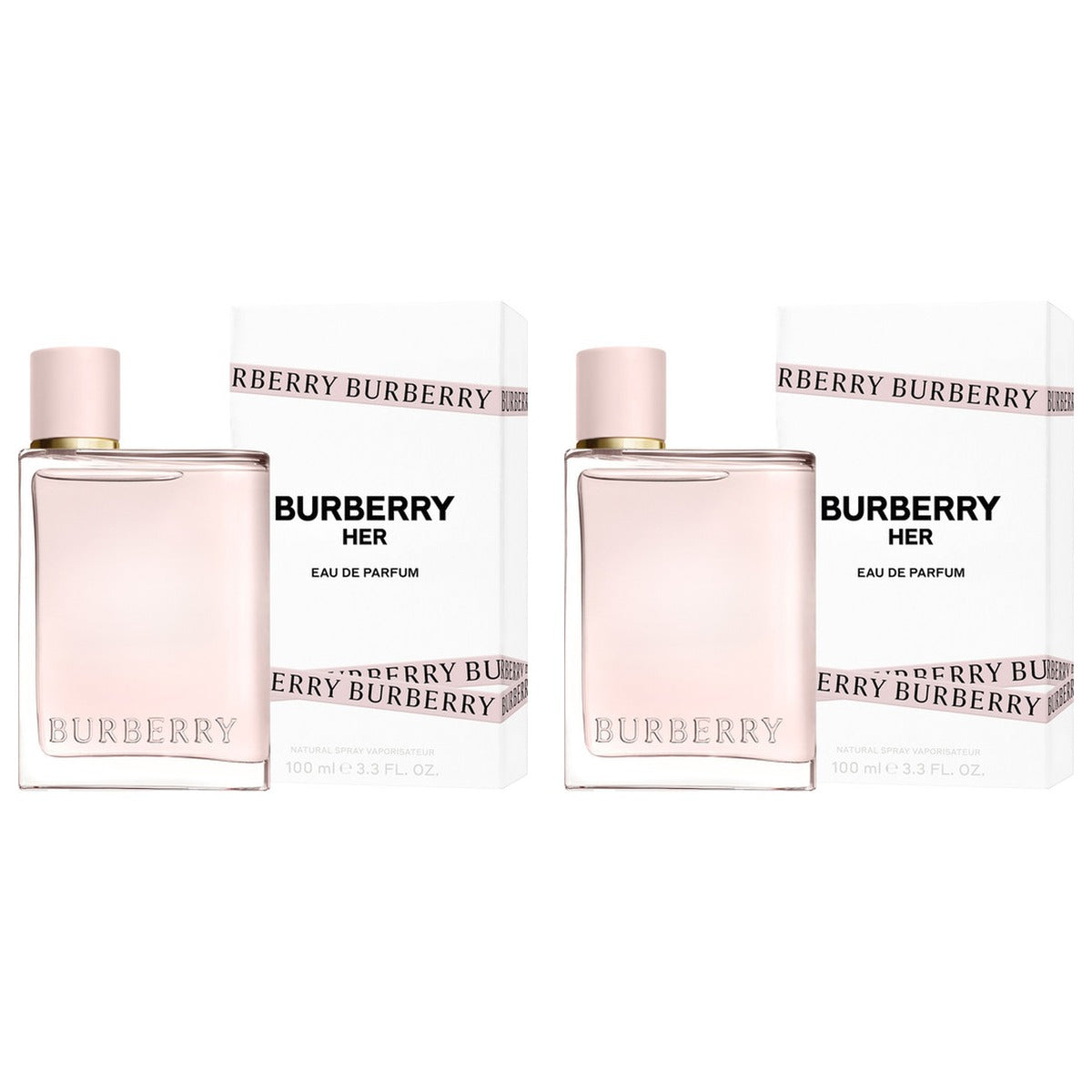 Burberry Her INTENSE Eau de perfum For EDP () New Box 100ml - Duo - 2 Bottles (10% OFF)