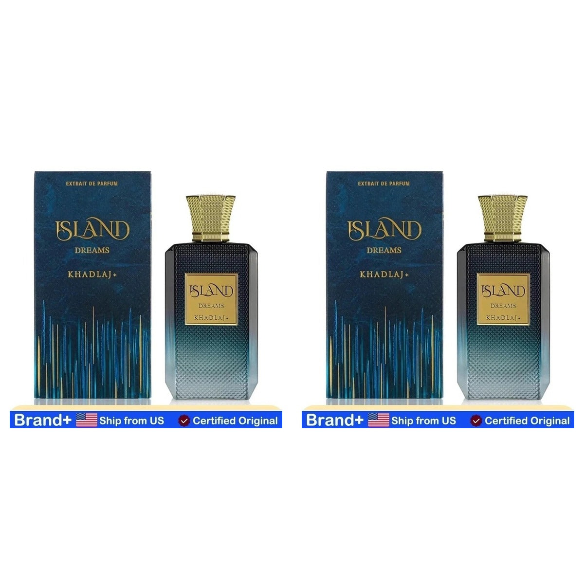 Khadlaj Island Dreams Extrait de Parfum 100ml - Duo - 2 Bottles (10% OFF)