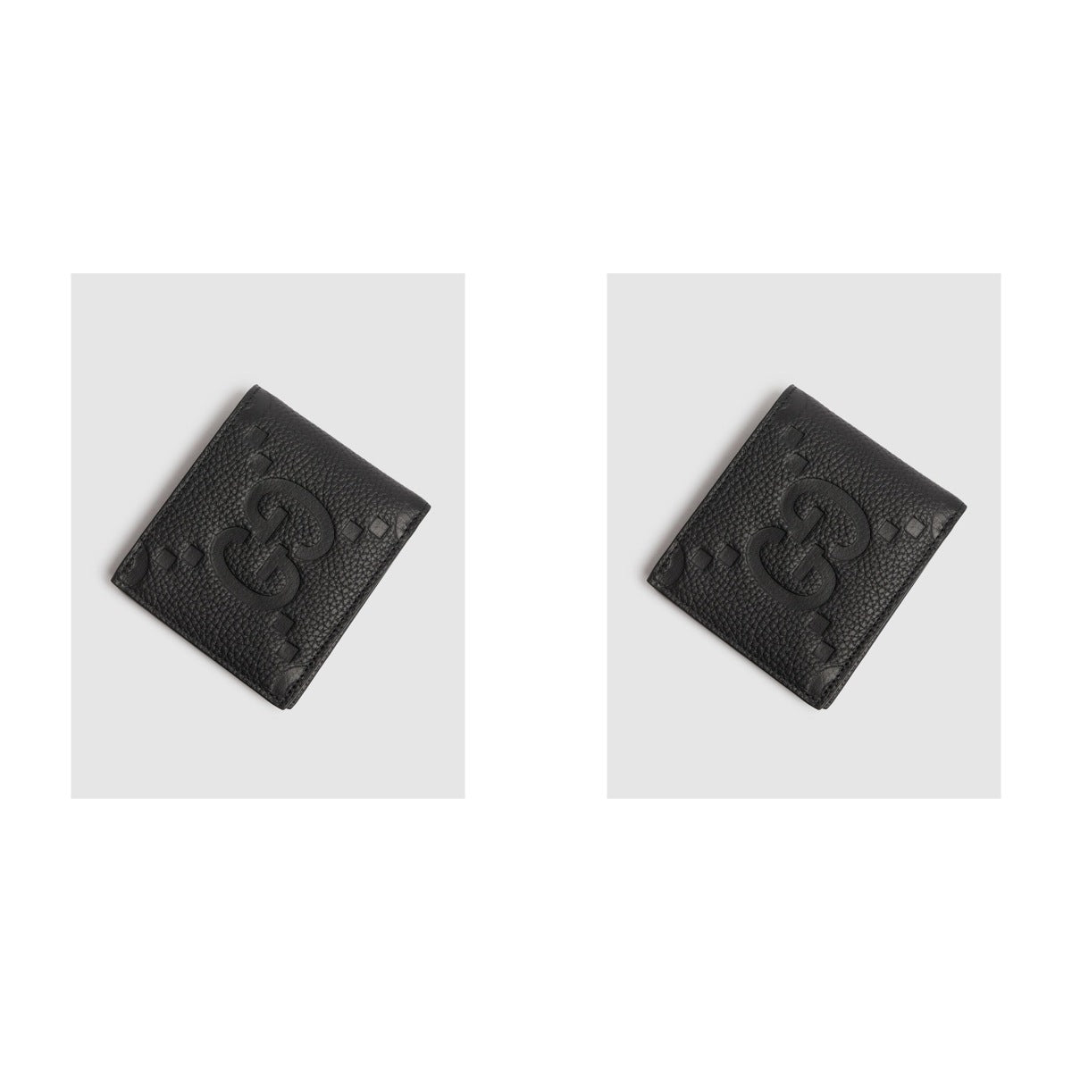 Gucci Bi-fold Wallet Jumbo GG Black - Duo - 2 Pieces (10% OFF)