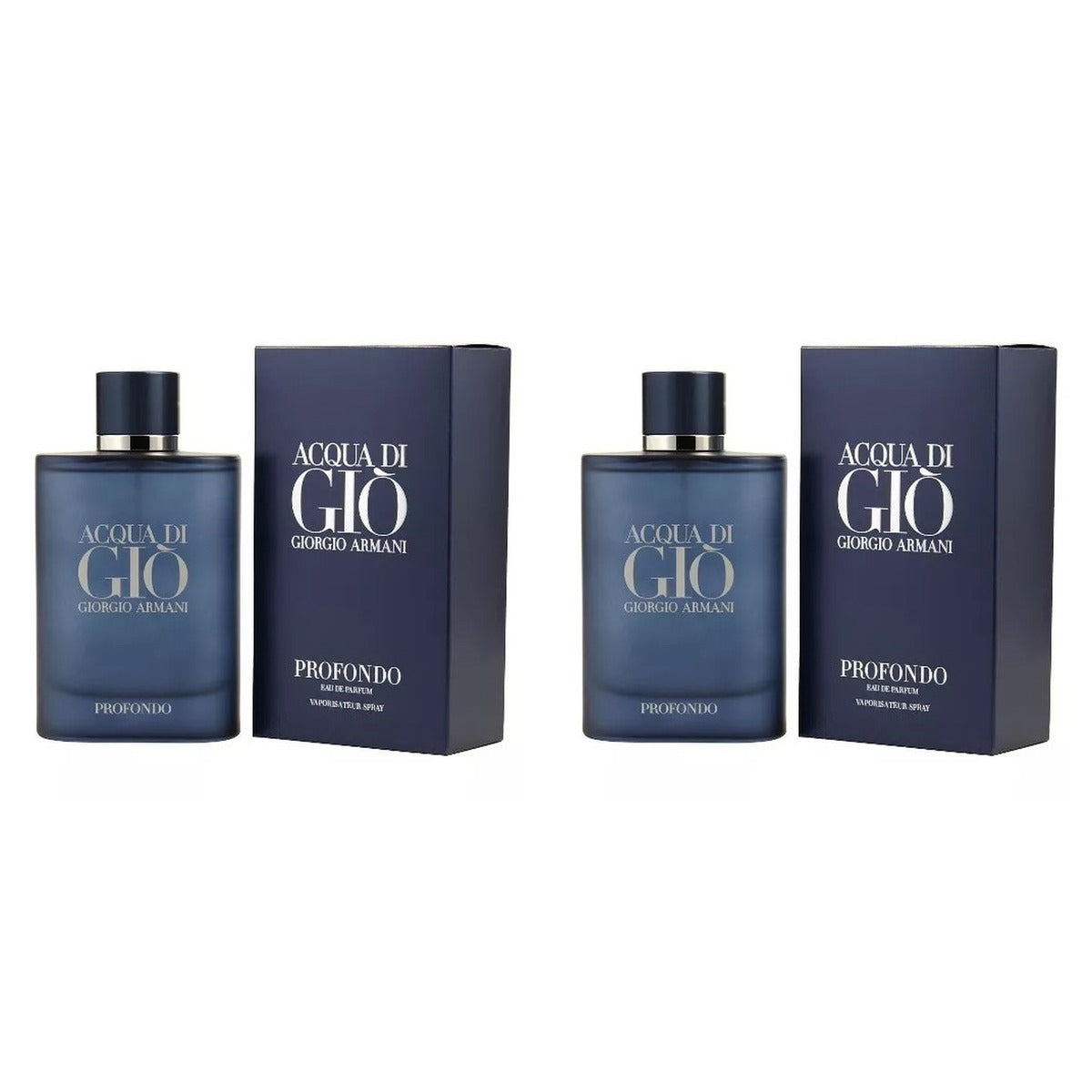 Acqua Di Gio Profondo by Giorgio Armani EDP 4.2oz - Duo - 2 Bottles (10% OFF)