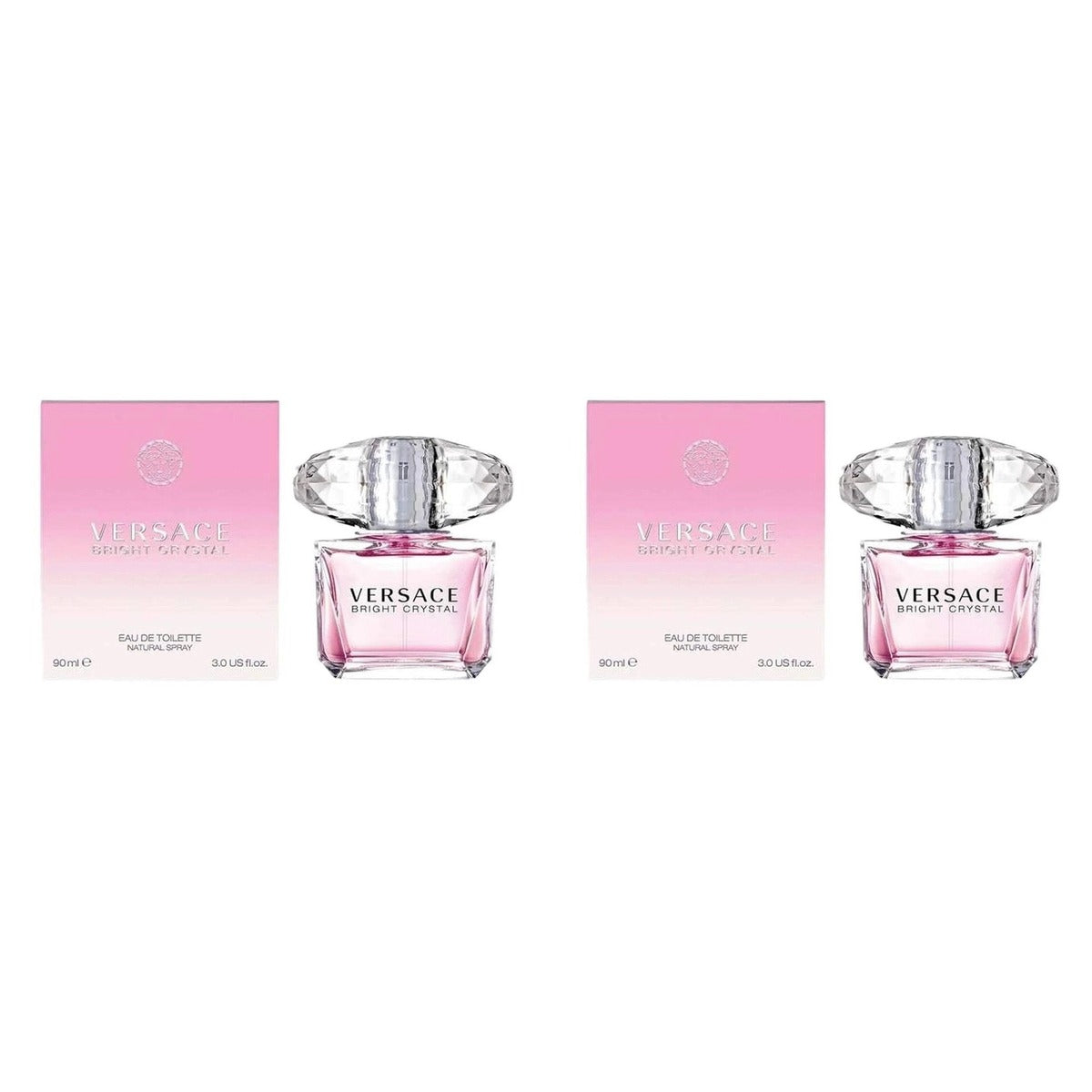 Versace Bright Crystal EDT 3.0oz - Duo - 2 Bottles (10% OFF)