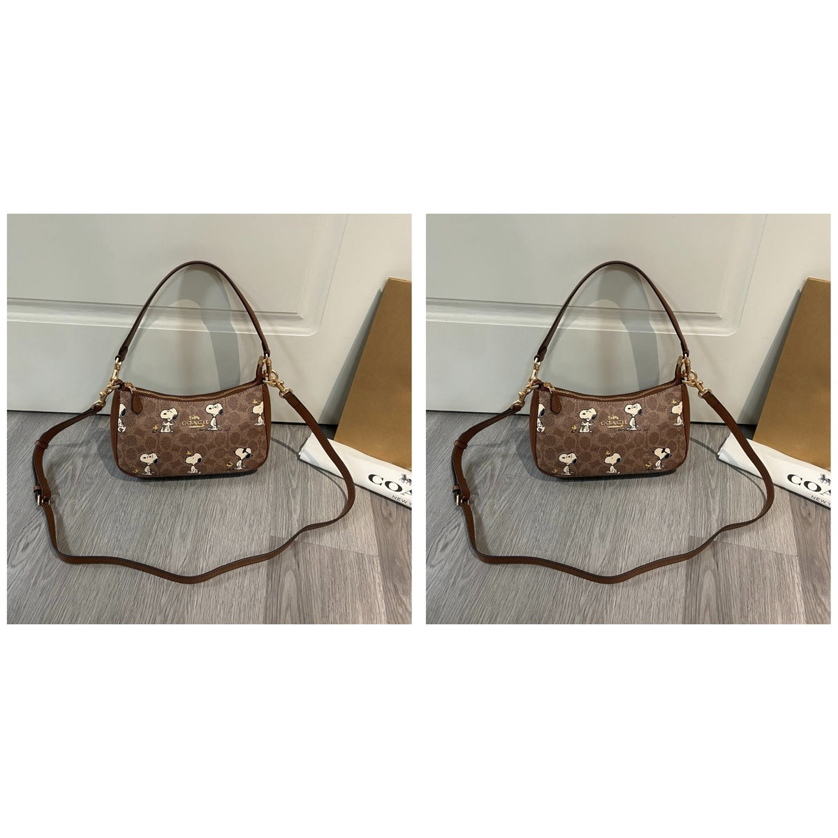 Coach X Peanuts Teri Shoulder Bag Snoopy Print - Duo - 2 Pieces (10% OFF)